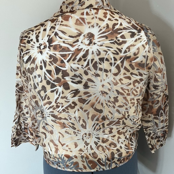 Alfred Dunner Safari Dress Top Size 8 - Picture 5 of 6